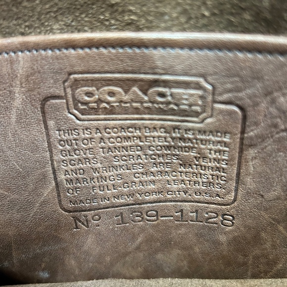 Vintage Coach Mocha Brown Crescent Bag - Picture 4 of 5
